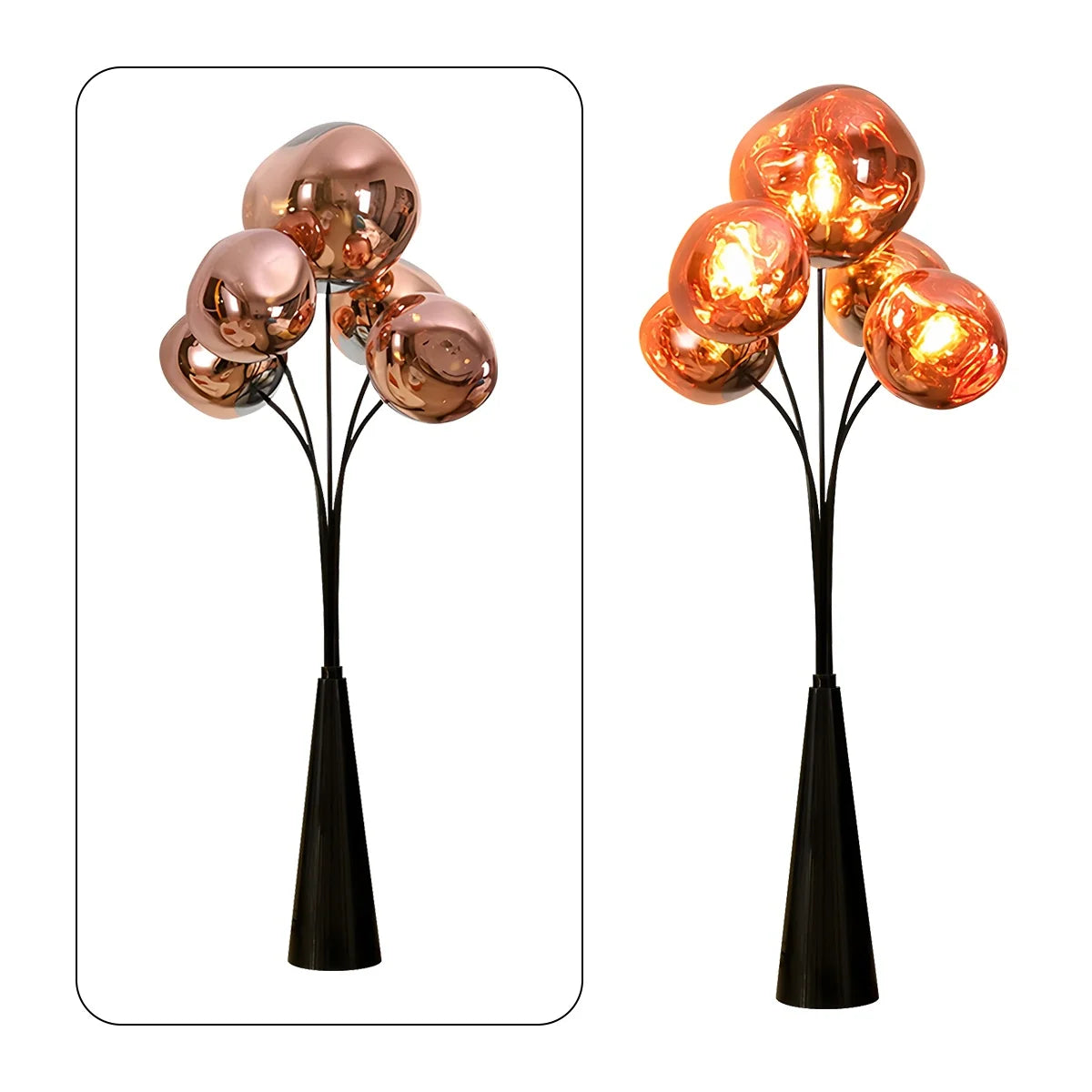 Feyran Modern Lava Multi-Head Floor Lamp