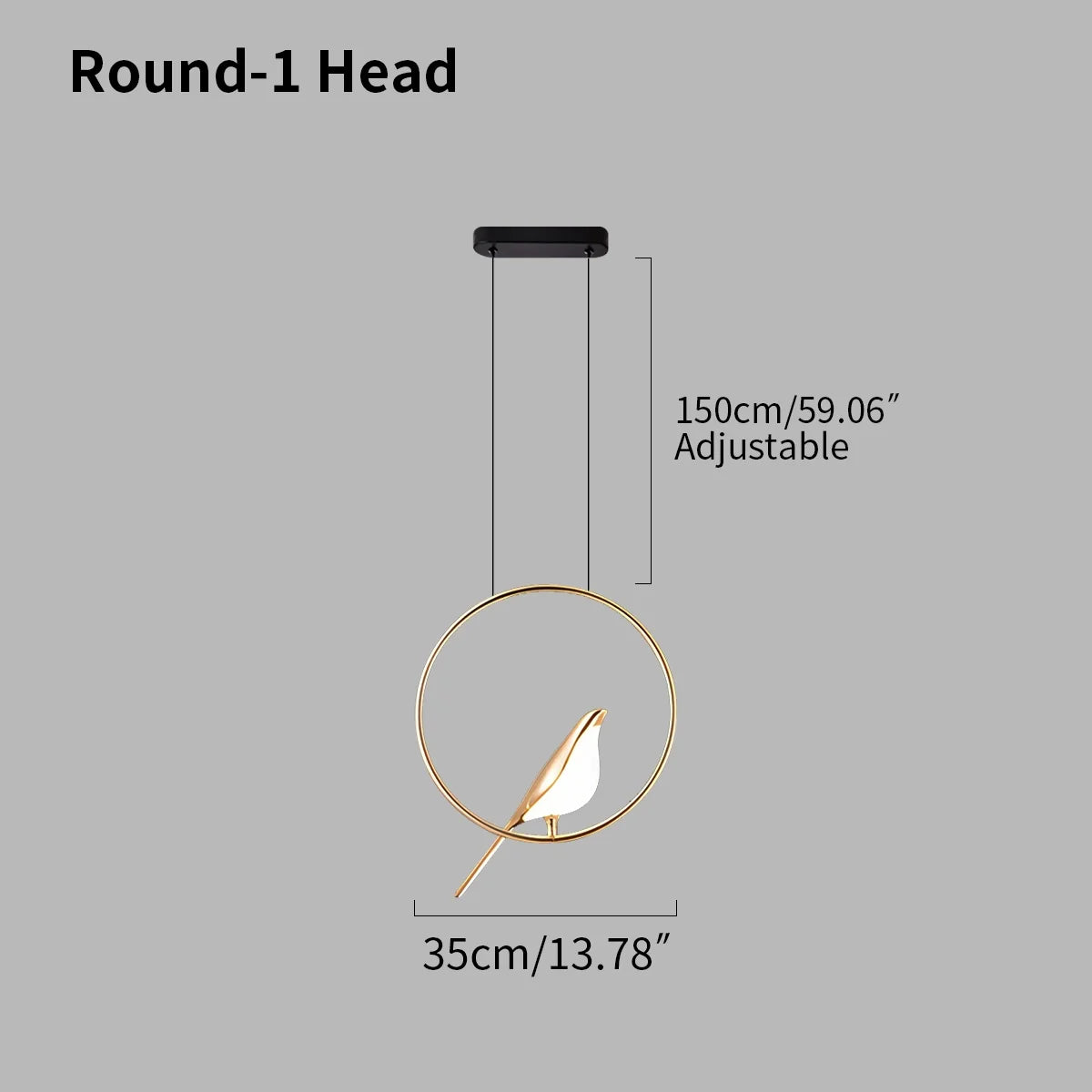 Feyran Modern Gold Birds LED Chandelier