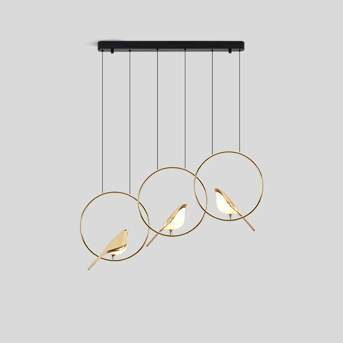 Feyran Modern Gold Birds LED Chandelier