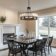 Round-Modern-Rustic-Crystal-Chandelier-dining-room-6