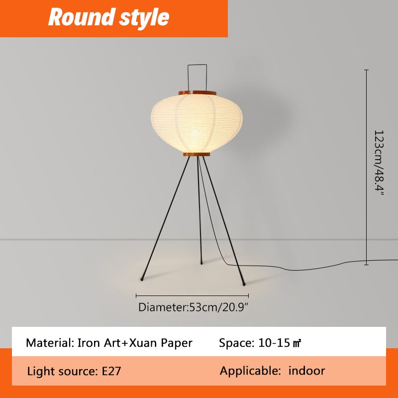 Feyran Rice Paper Art Floor & Table Lamp