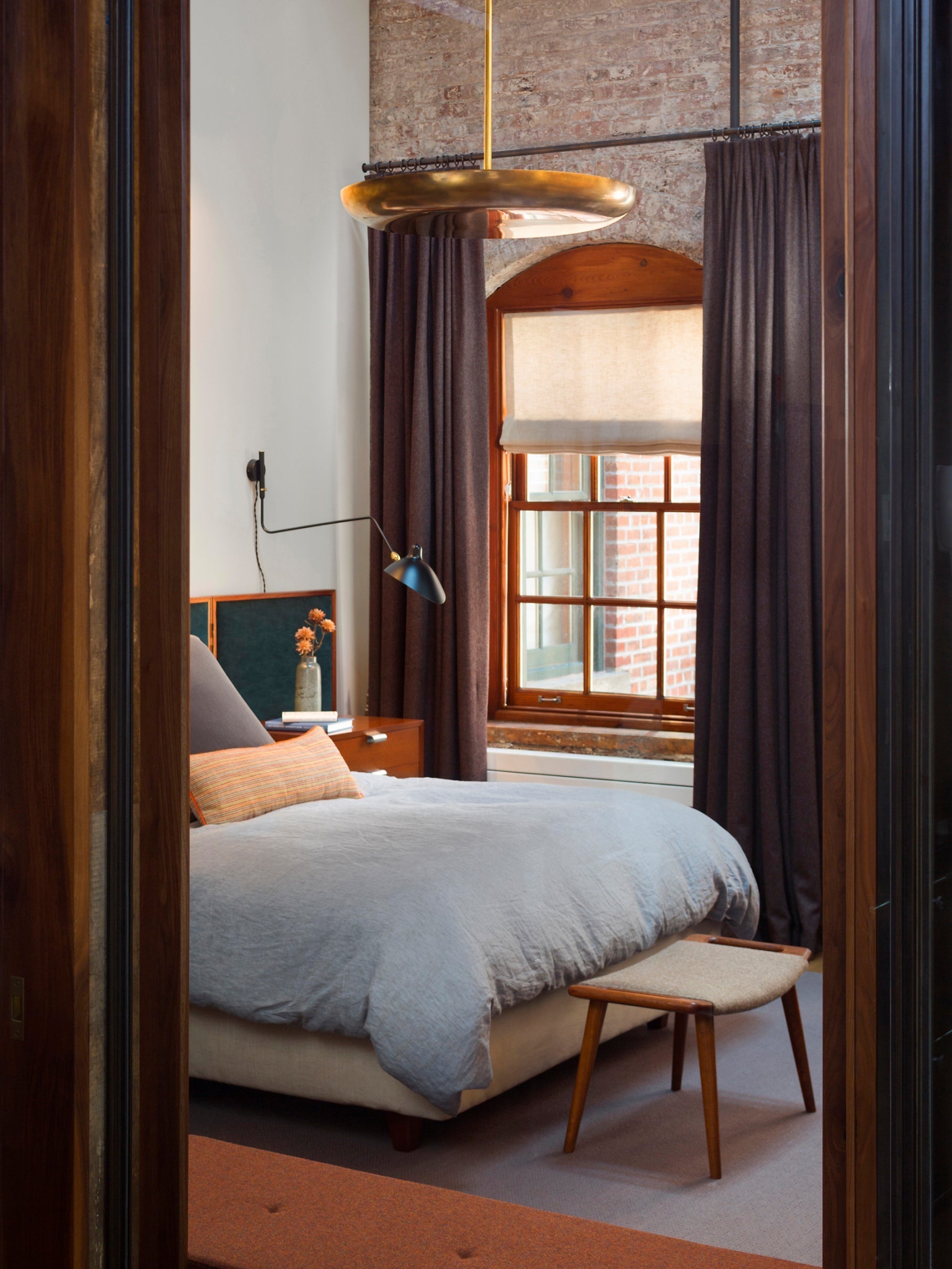Serge Mouille Inspired Adjustable Plug-In Wall Sconce Lamp - Modern Two-Arm Design