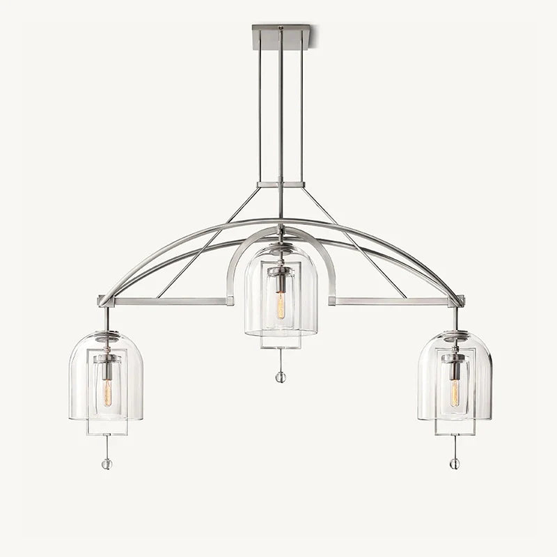 Feyran Bell Glass Chandelier for Living Room