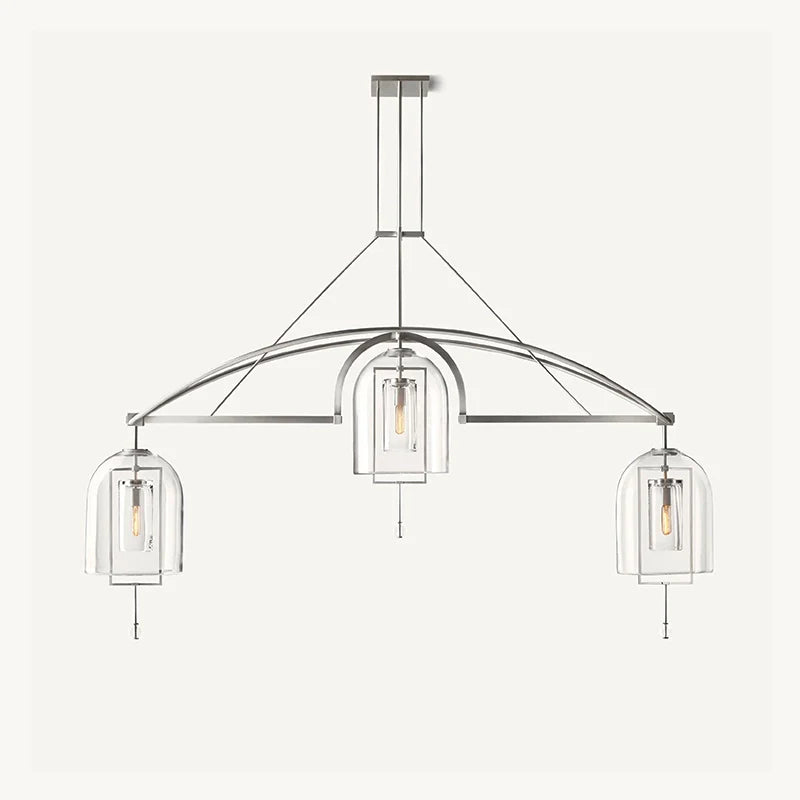 Feyran Bell Glass Chandelier for Living Room