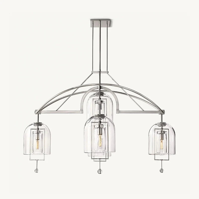 Feyran Bell Glass Chandelier for Living Room
