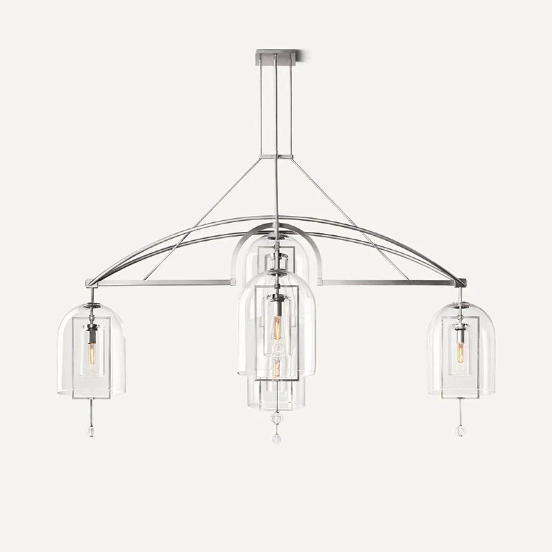 Feyran Bell Glass Chandelier for Living Room