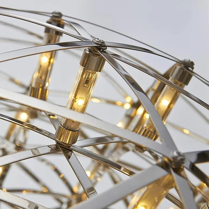 Feyran Silver Fire Ball Pendant Light for Dining Room