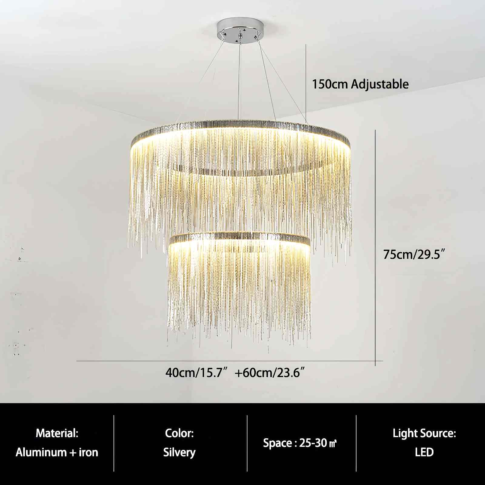 Feyran Modern Art Decor Tassel Chandelier