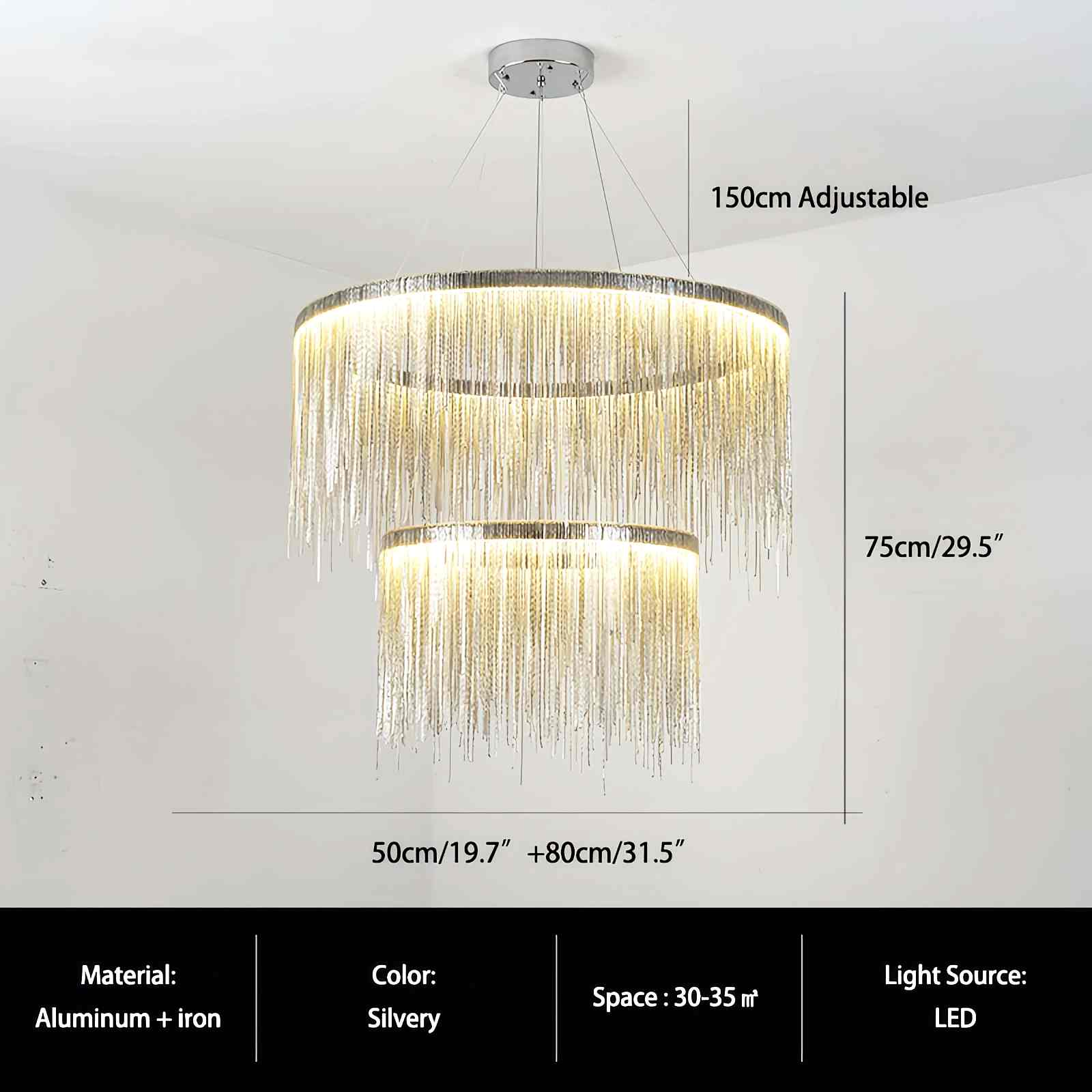 Feyran Modern Art Decor Tassel Chandelier