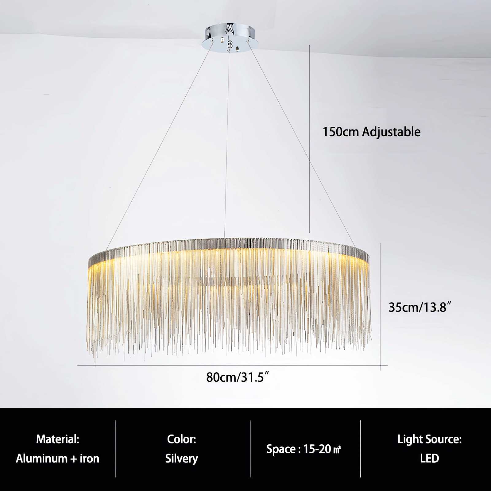 Feyran Modern Art Decor Tassel Chandelier