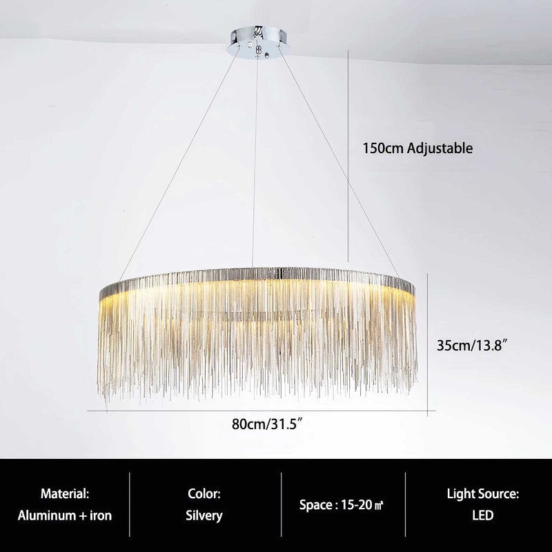 Feyran Modern Art Decor Tassel Chandelier