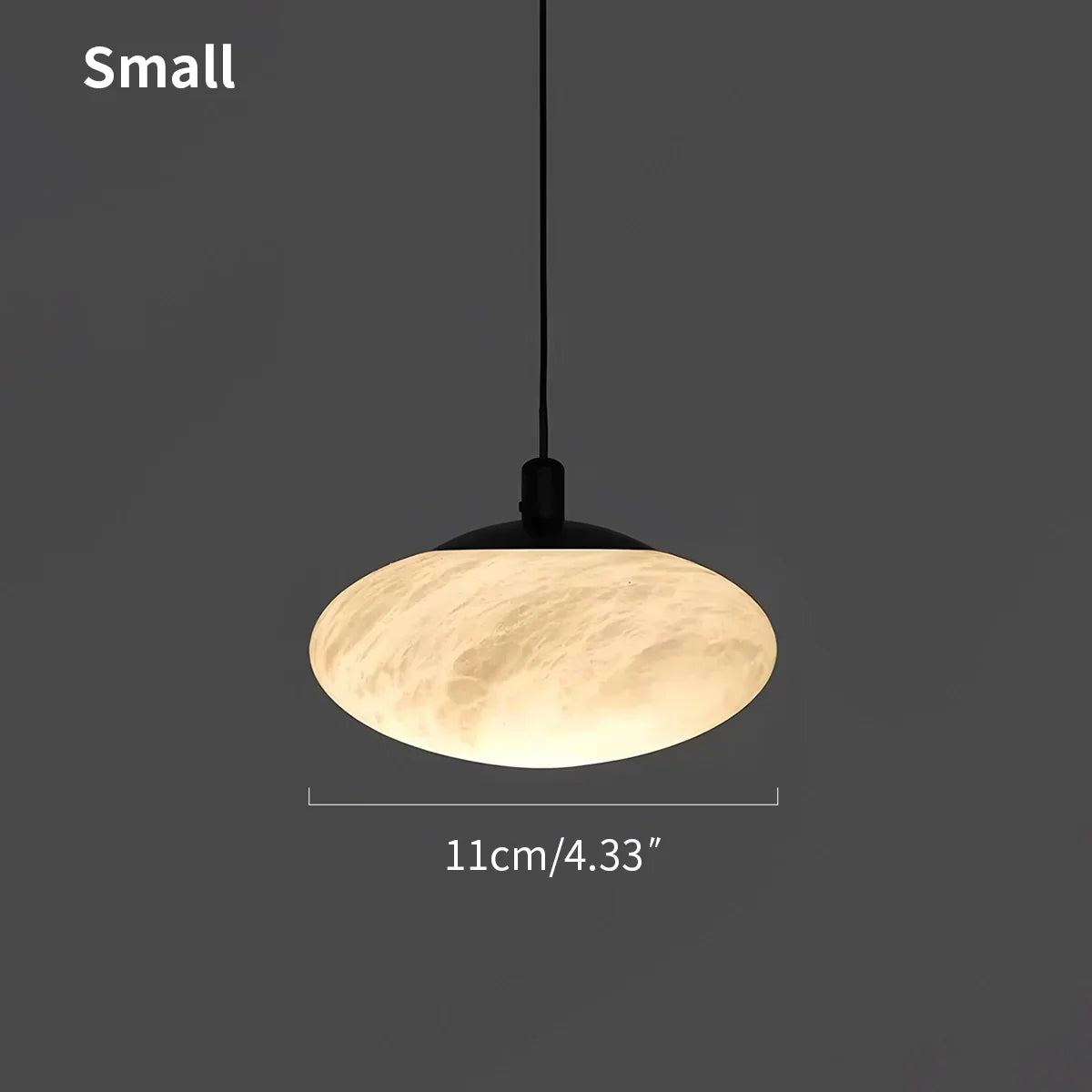 Feyran Modern Oval Bedroom Spanish Alabaster Pendant Light