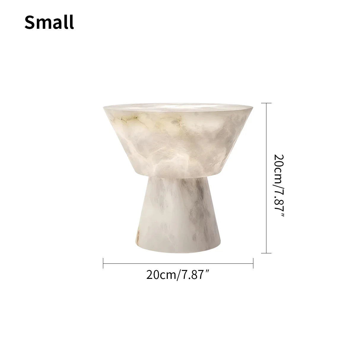 Feyran Spanish Spanish Alabaster Mushroom Head Table Lamp