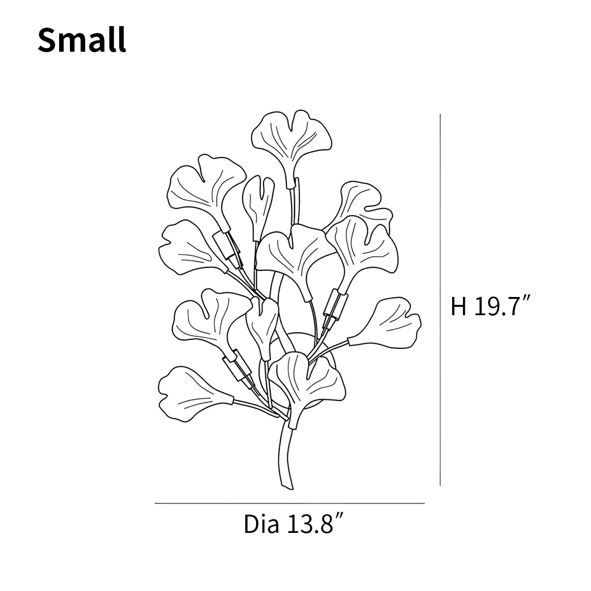 Feyran Ginkgo Wall Lamp for Living Room