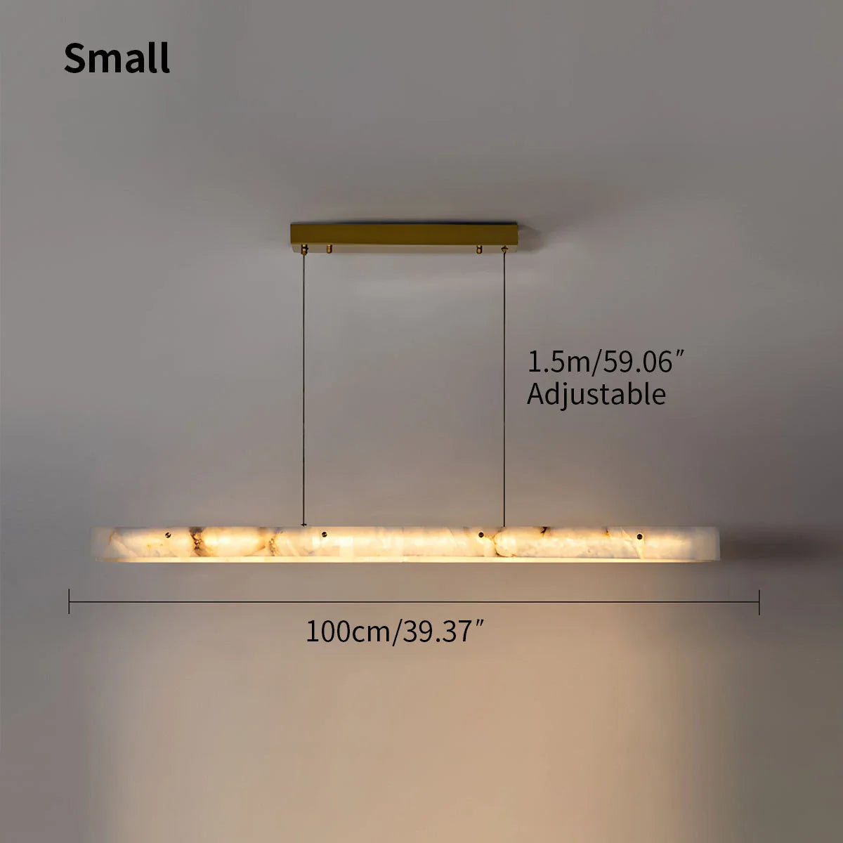 Feyran Modern Minimalist Linear Spanish Alabaster Pendant Light