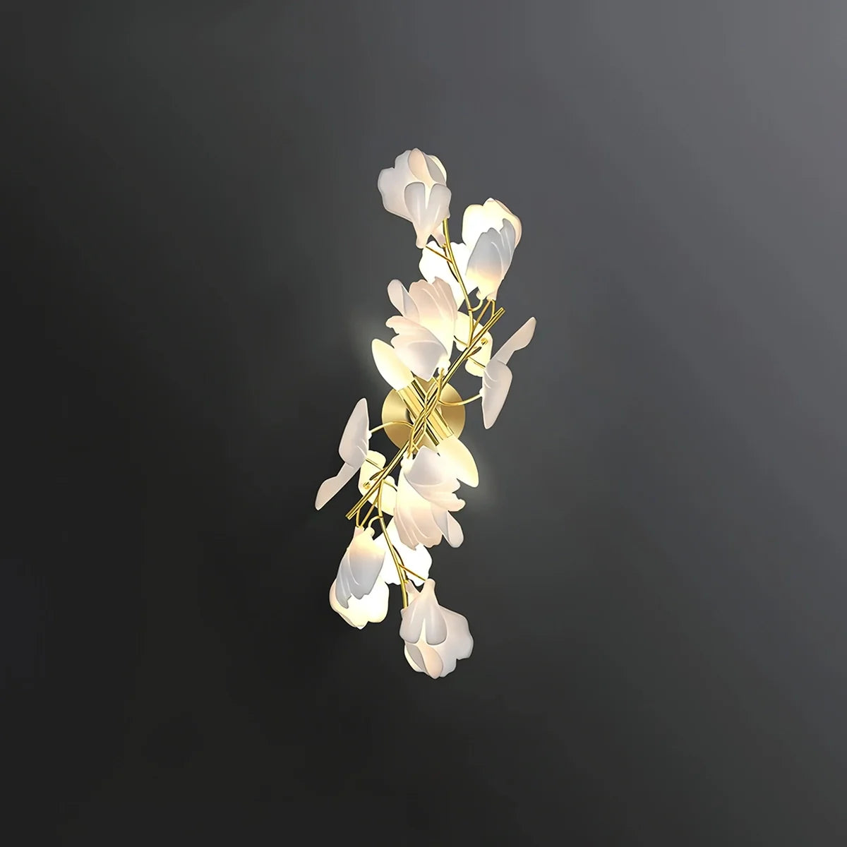 Feyran Ginkgo Flowers Wall Lamp for Living Room