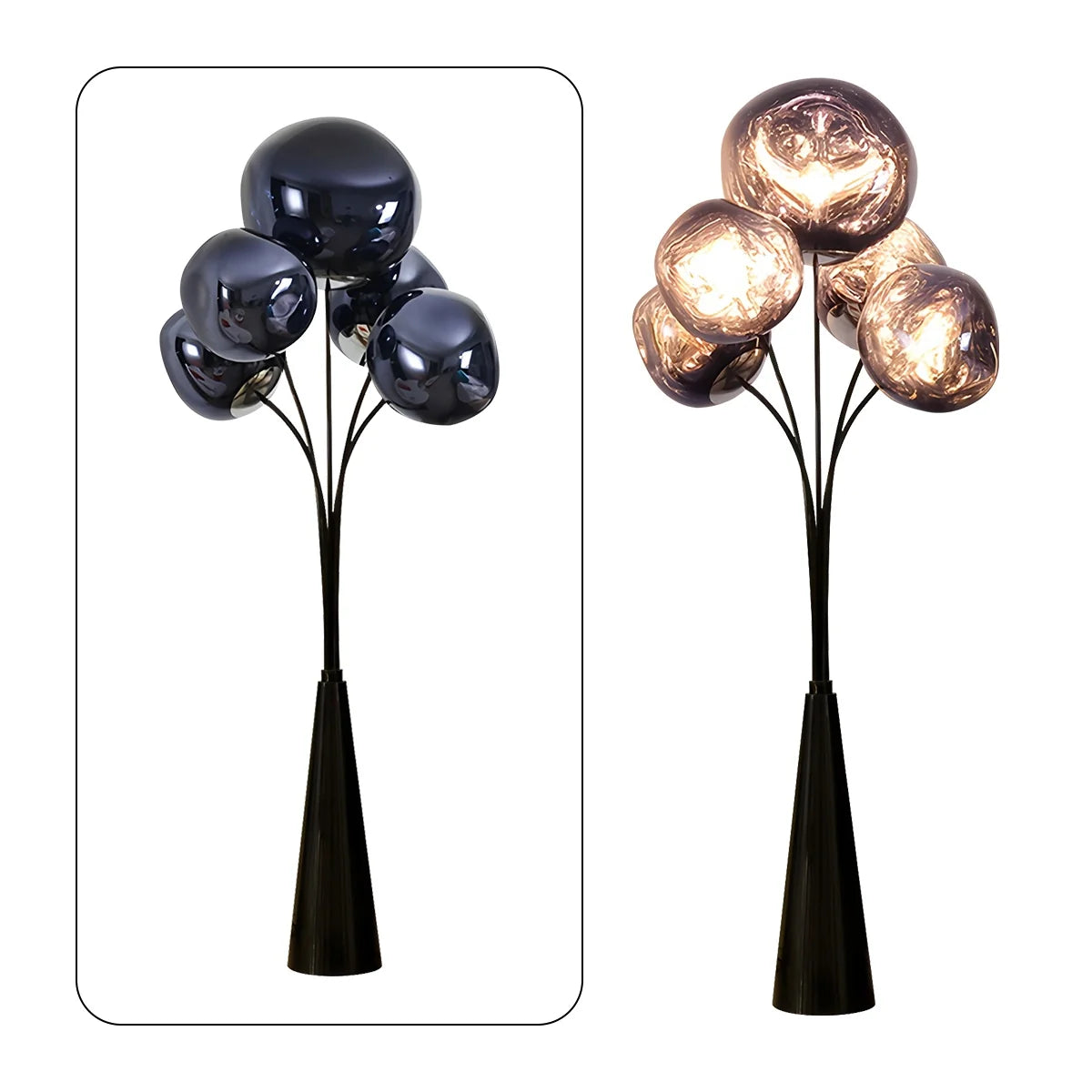 Feyran Modern Lava Multi-Head Floor Lamp