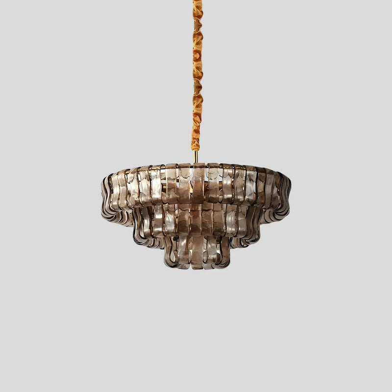 Feyran Light Luxury Murano Ring Layered Glass Chandelier
