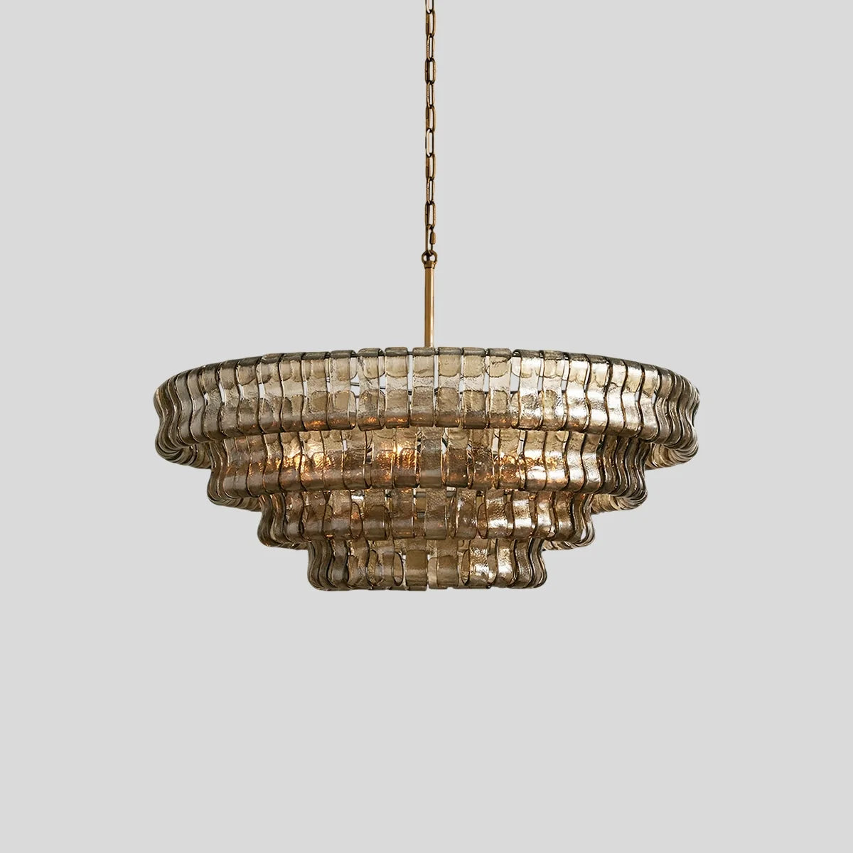 Feyran Light Luxury Murano Ring Layered Glass Chandelier