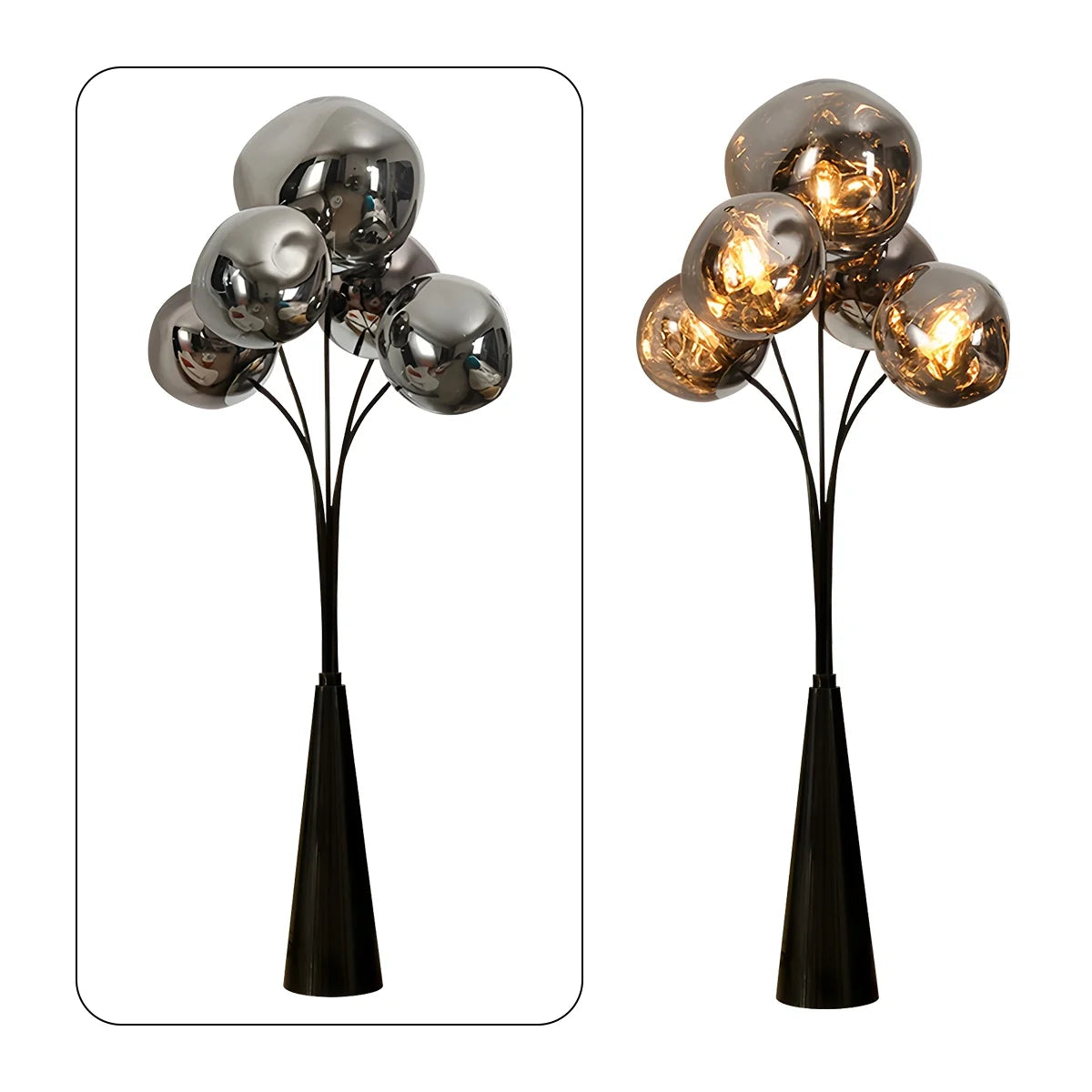Feyran Modern Lava Multi-Head Floor Lamp