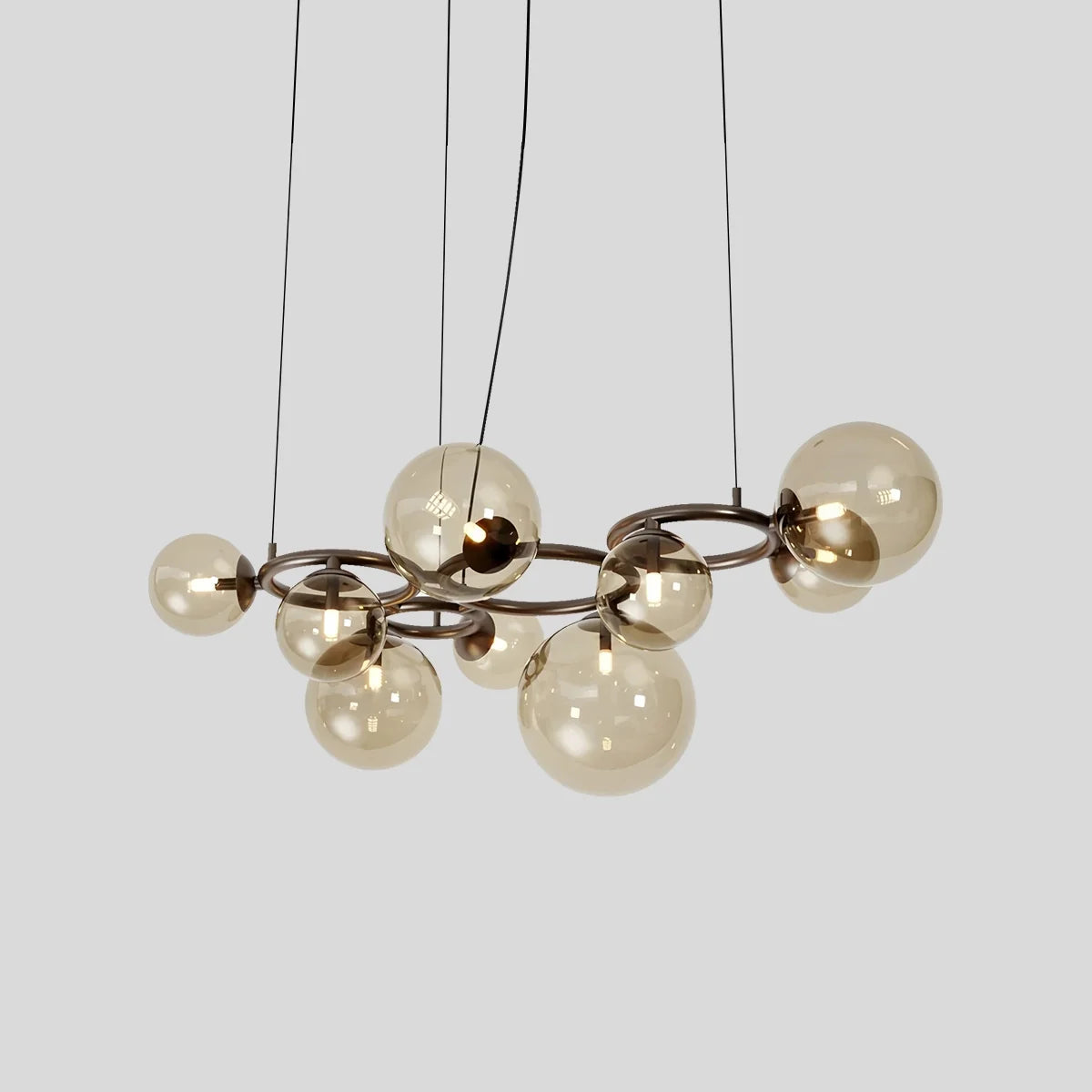 Feyran Luxurious Single-Tone Glass Spheres Chandelier