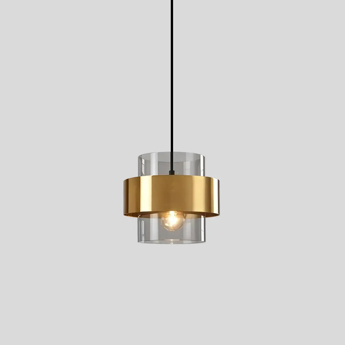 Feyran Azenor Cylindrical Glass Pendant Light for Bedroom