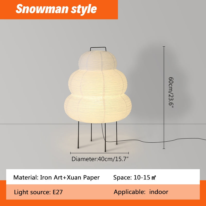Feyran Rice Paper Art Floor & Table Lamp
