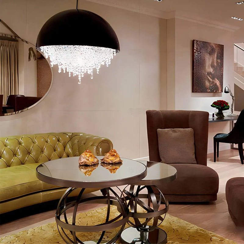 Feyran Spherical Crystal Chandelier Globe Pendant Light