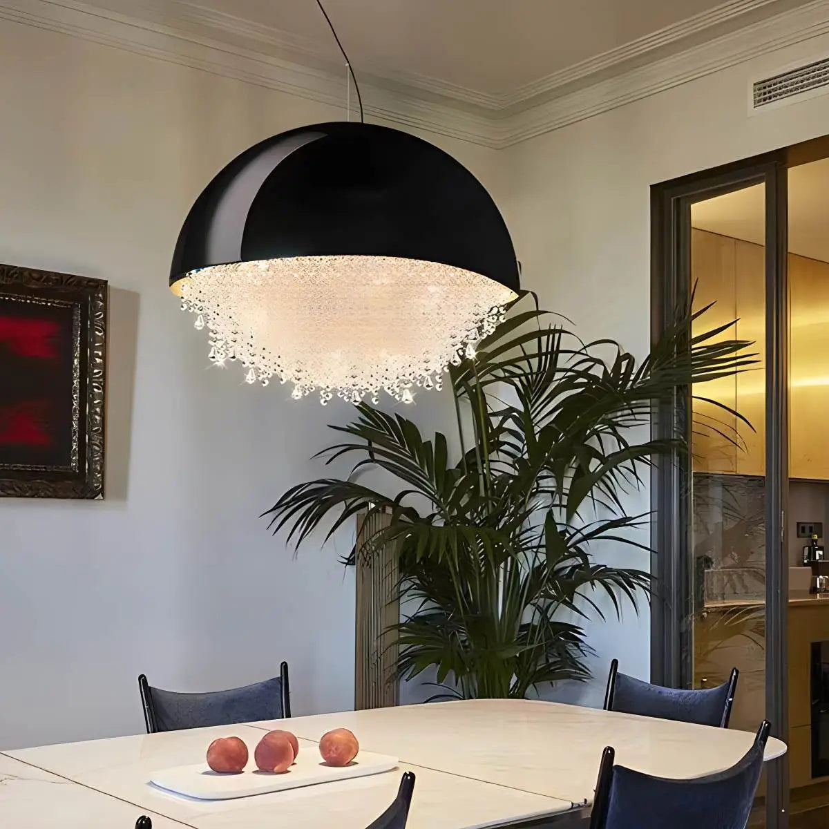 Feyran Spherical Crystal Chandelier Globe Pendant Light