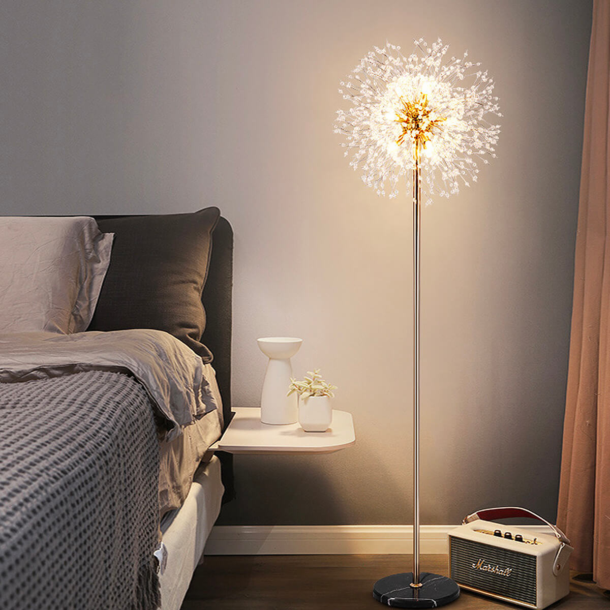 Sputnik-Sphere-Dandelion-Floor-lamp-bedside | Feyran
