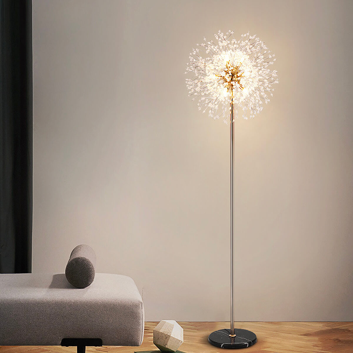 Sputnik-Sphere-Dandelion-Floor-lamp-living room | Feyran