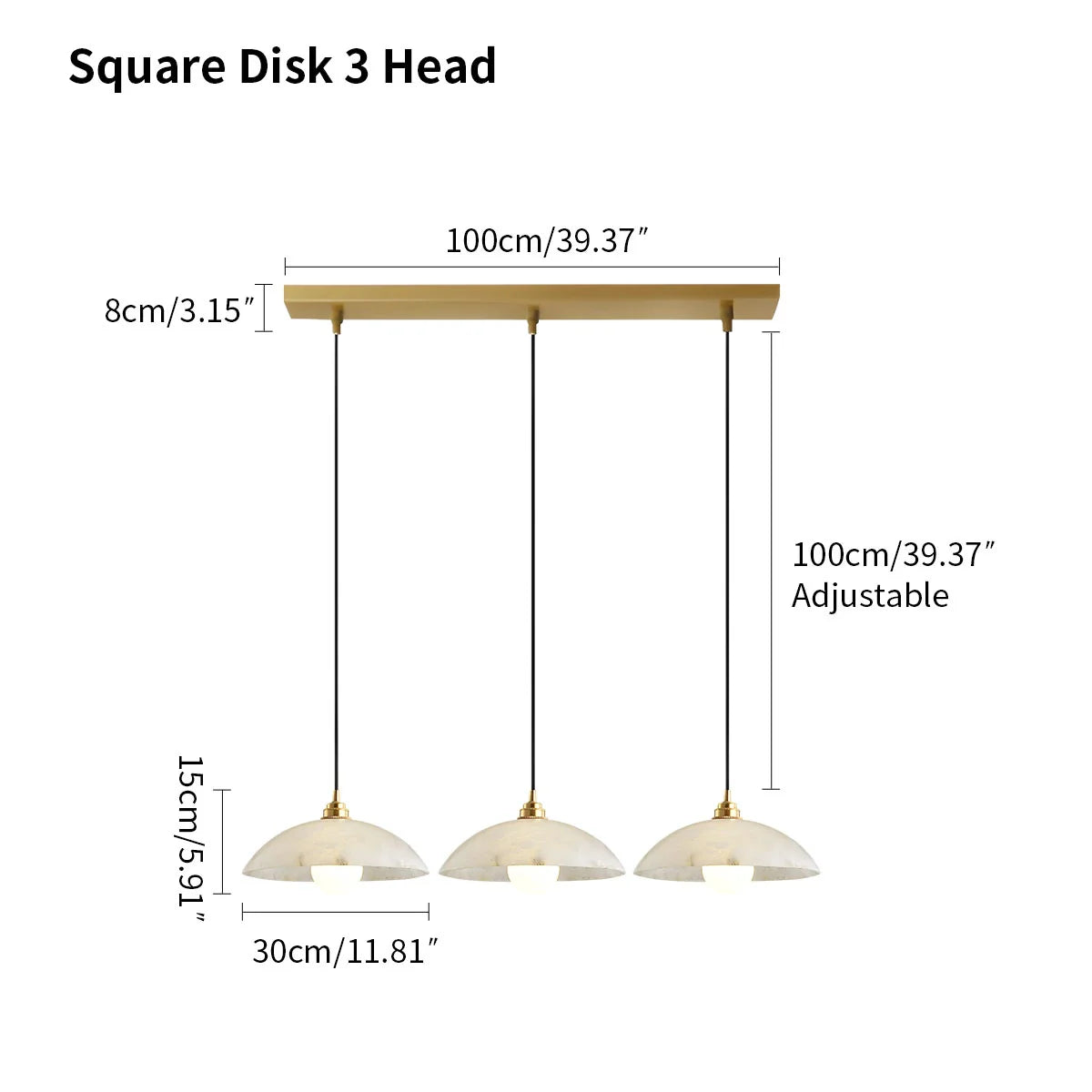 Feyran Dome Spanish Alabaster Pendant Light for Dining Room