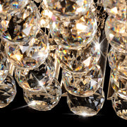 Square Rain Drop Crystal Ceiling Light - Contemporary Lighting Fixture