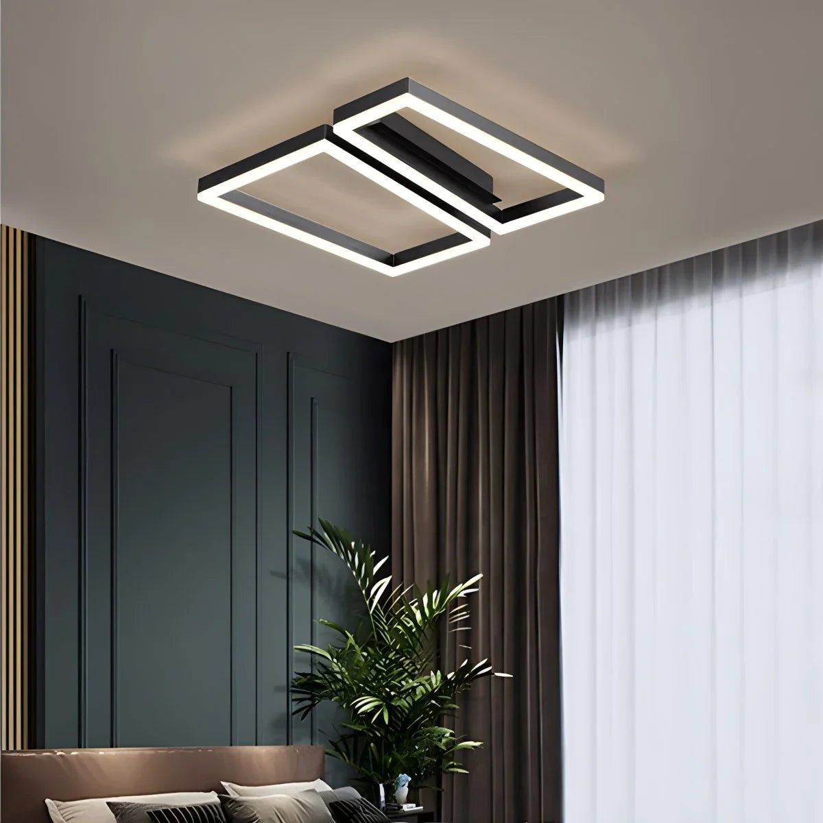 Feyran Modern Square Ceiling Lamp for Bedroom