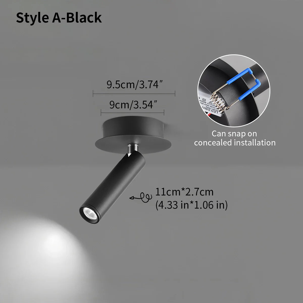 Feyran Nordic Minimalist Bedroom Sconce & Spotlight
