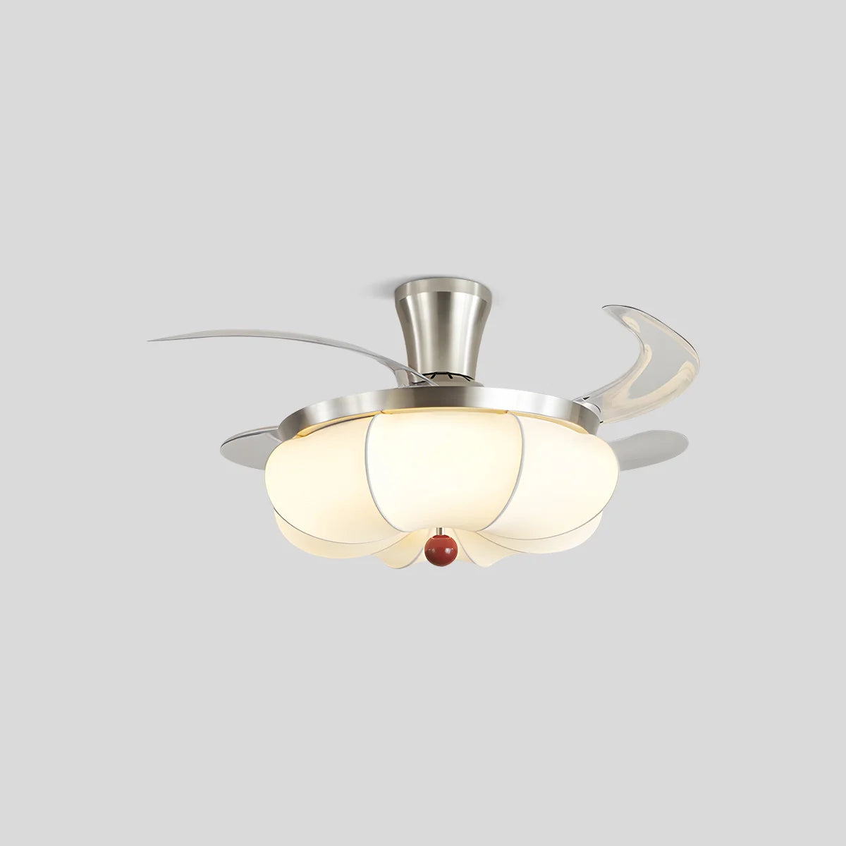 Feyran Retro Fabric Ceiling Fan Light for Dining Room