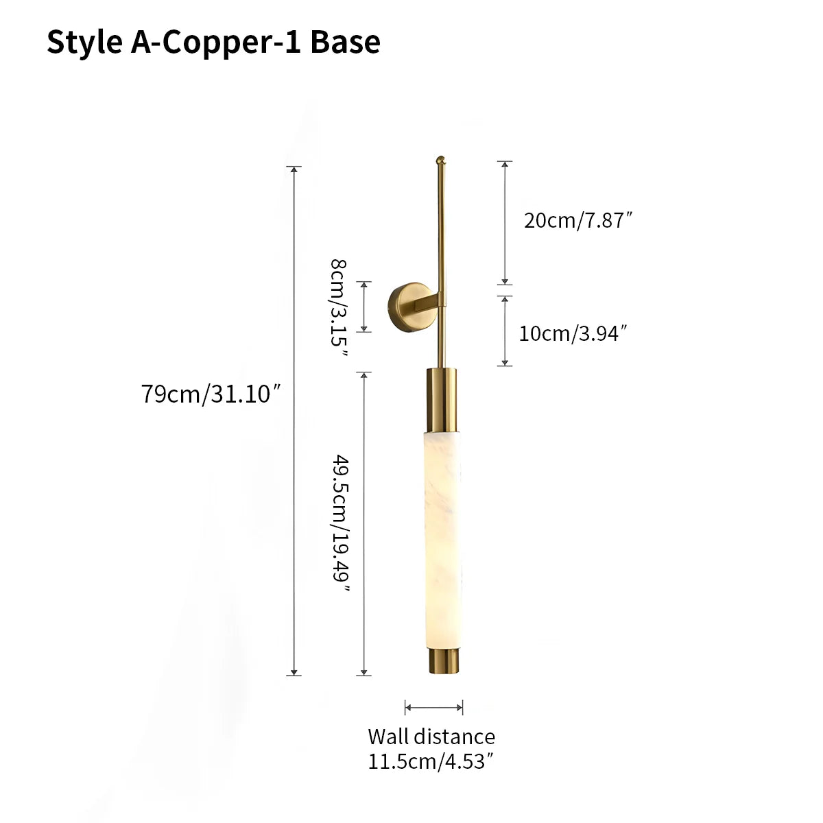 Feyran Modern Spanish Alabaster Long Strip Wall Lamp