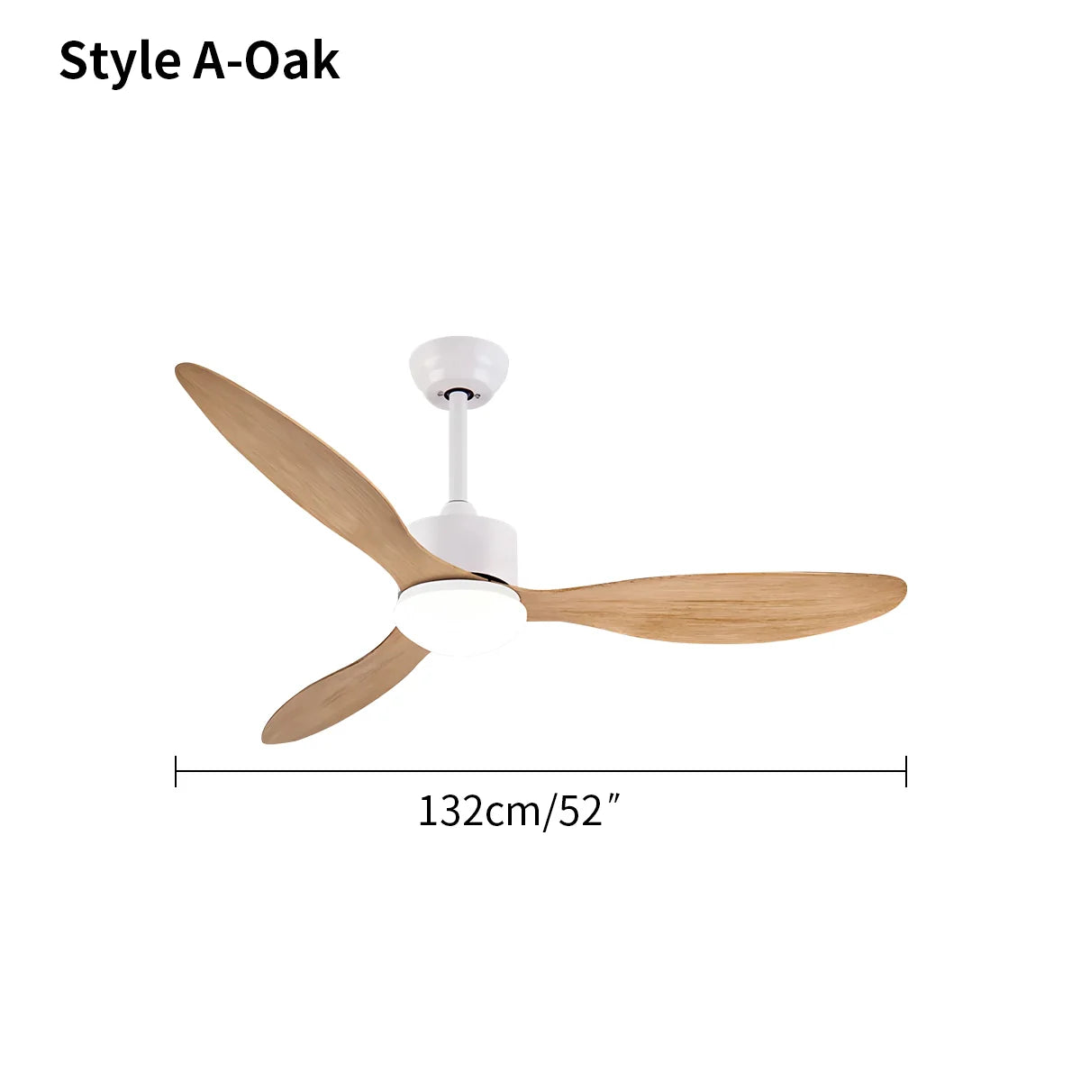 Feyran 3 Blade Modern Ceiling Fan with Light