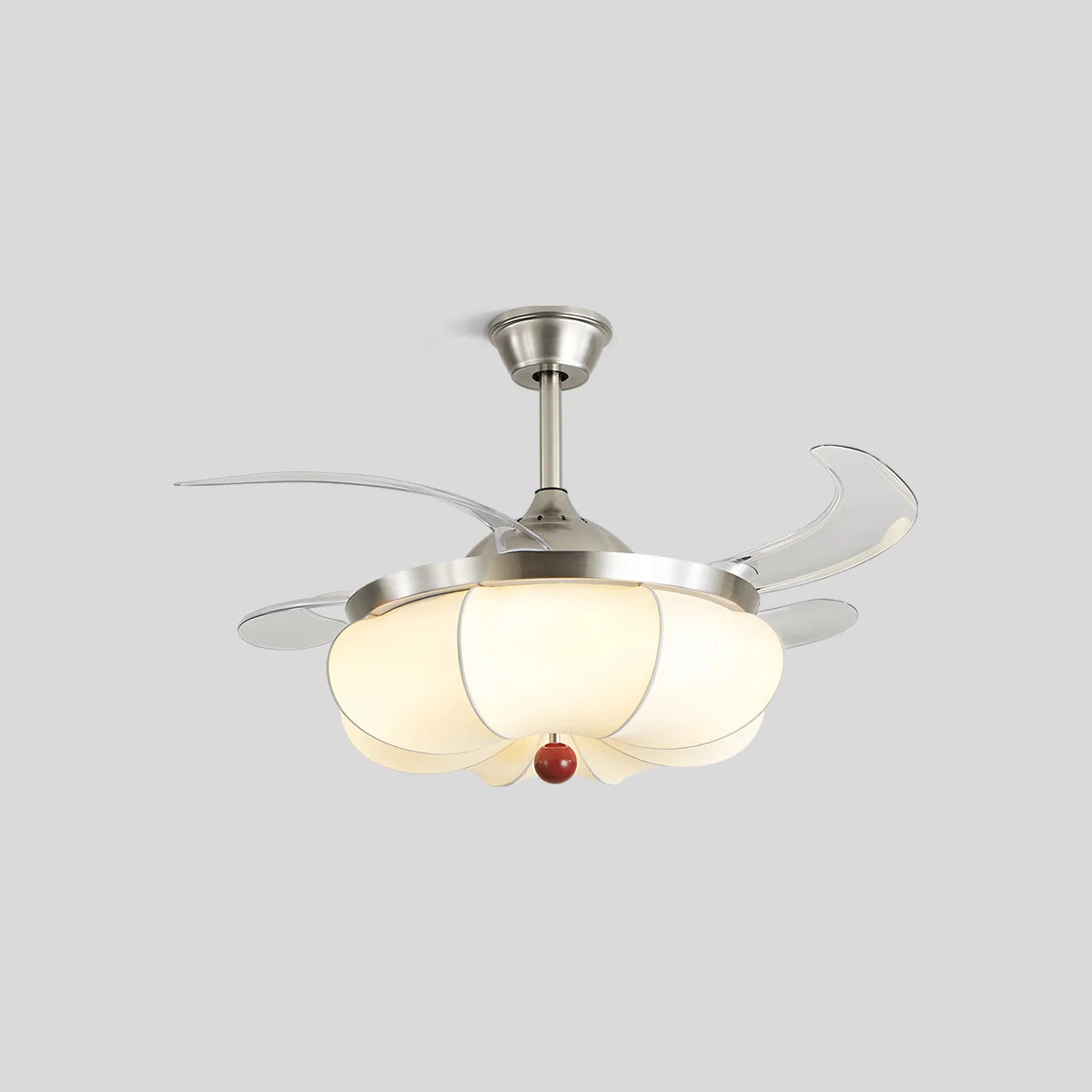 Feyran Retro Fabric Ceiling Fan Light for Dining Room