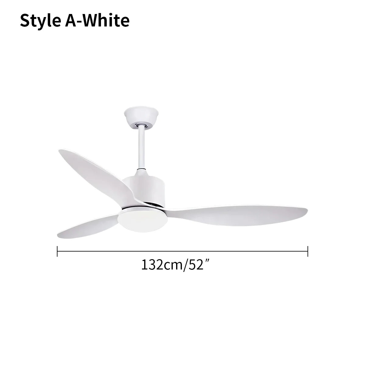 Feyran 3 Blade Modern Ceiling Fan with Light