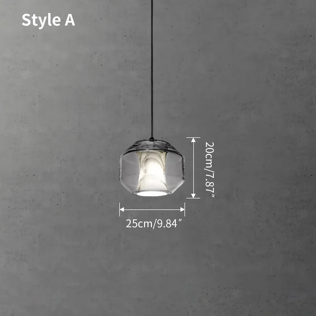 Feyran Modern Alabaster Glass Pendent Light for Bedroom