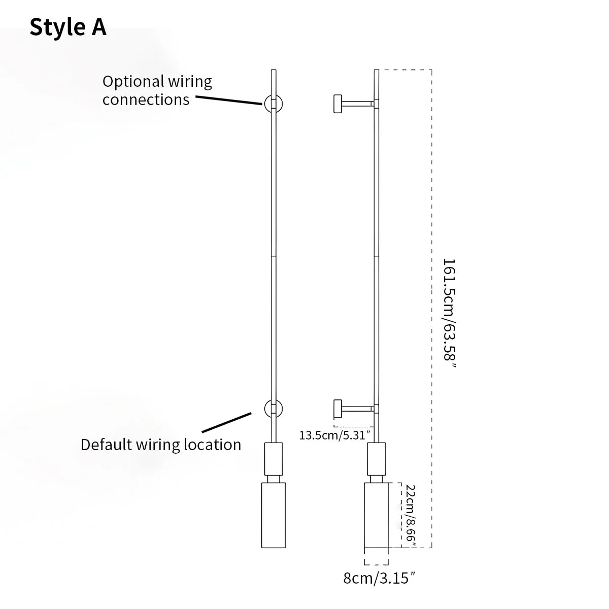 Feyran Light luxury Spanish Alabaster Long Strip Wall Lamp