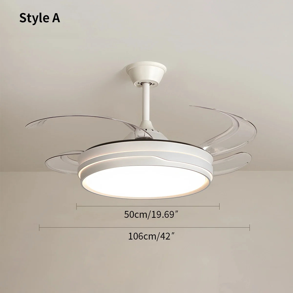 Feyran LED Ceiling Fan Light with Remote Control