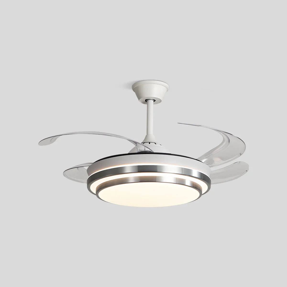Feyran Modern White Ceiling Fan with Light