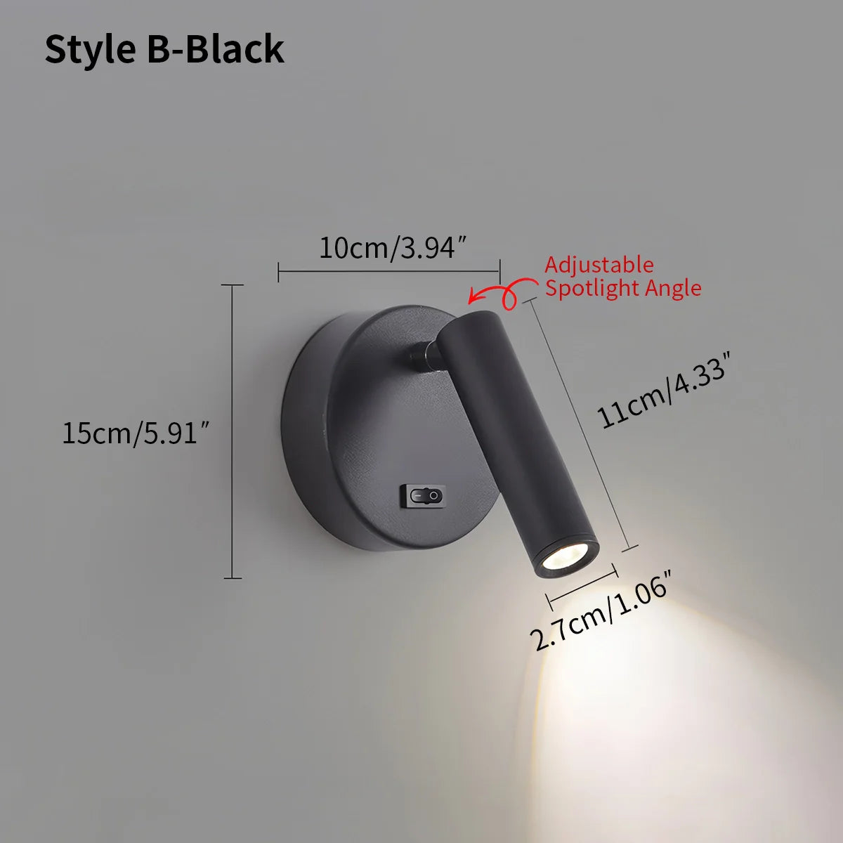 Feyran Nordic Minimalist Bedroom Sconce & Spotlight