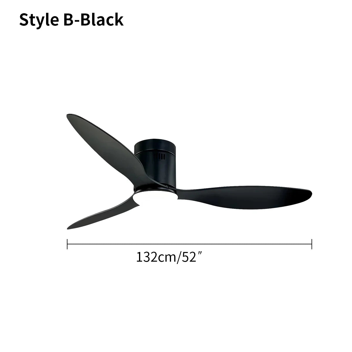 Feyran 3 Blade Modern Ceiling Fan with Light