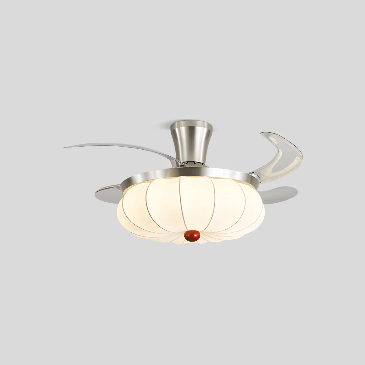 Feyran Retro Fabric Ceiling Fan Light for Dining Room