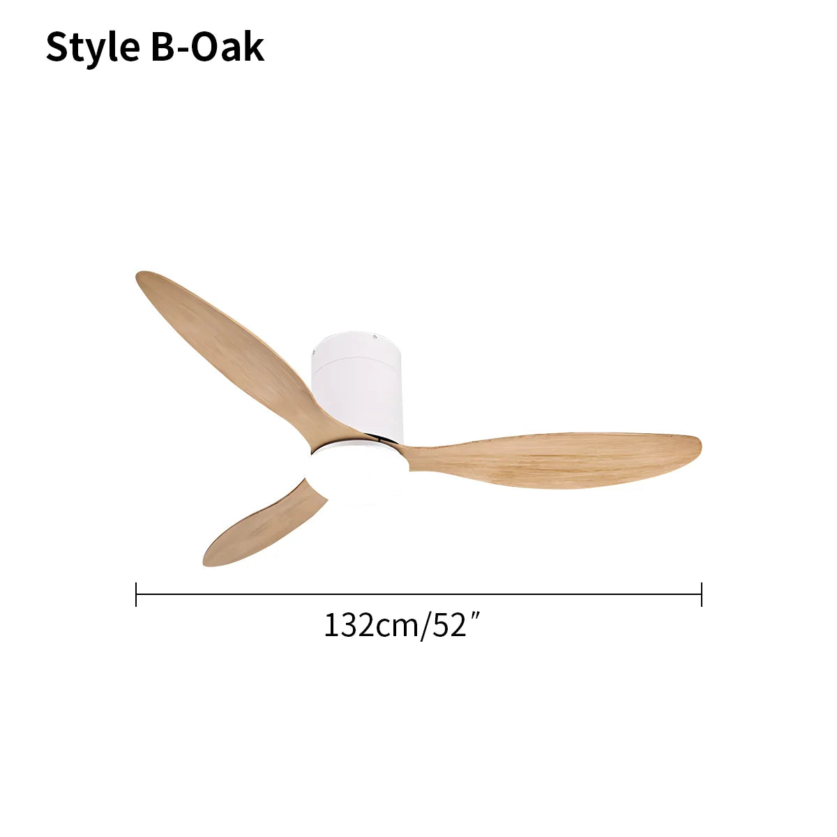 Feyran 3 Blade Modern Ceiling Fan with Light