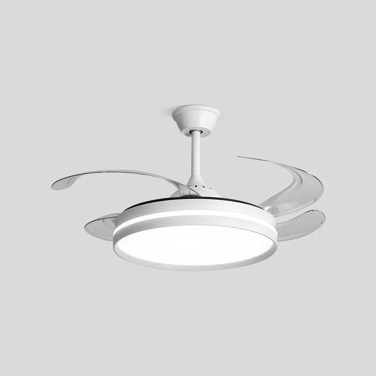 Feyran Modern Silent Remote Control Ceiling Fan with Light