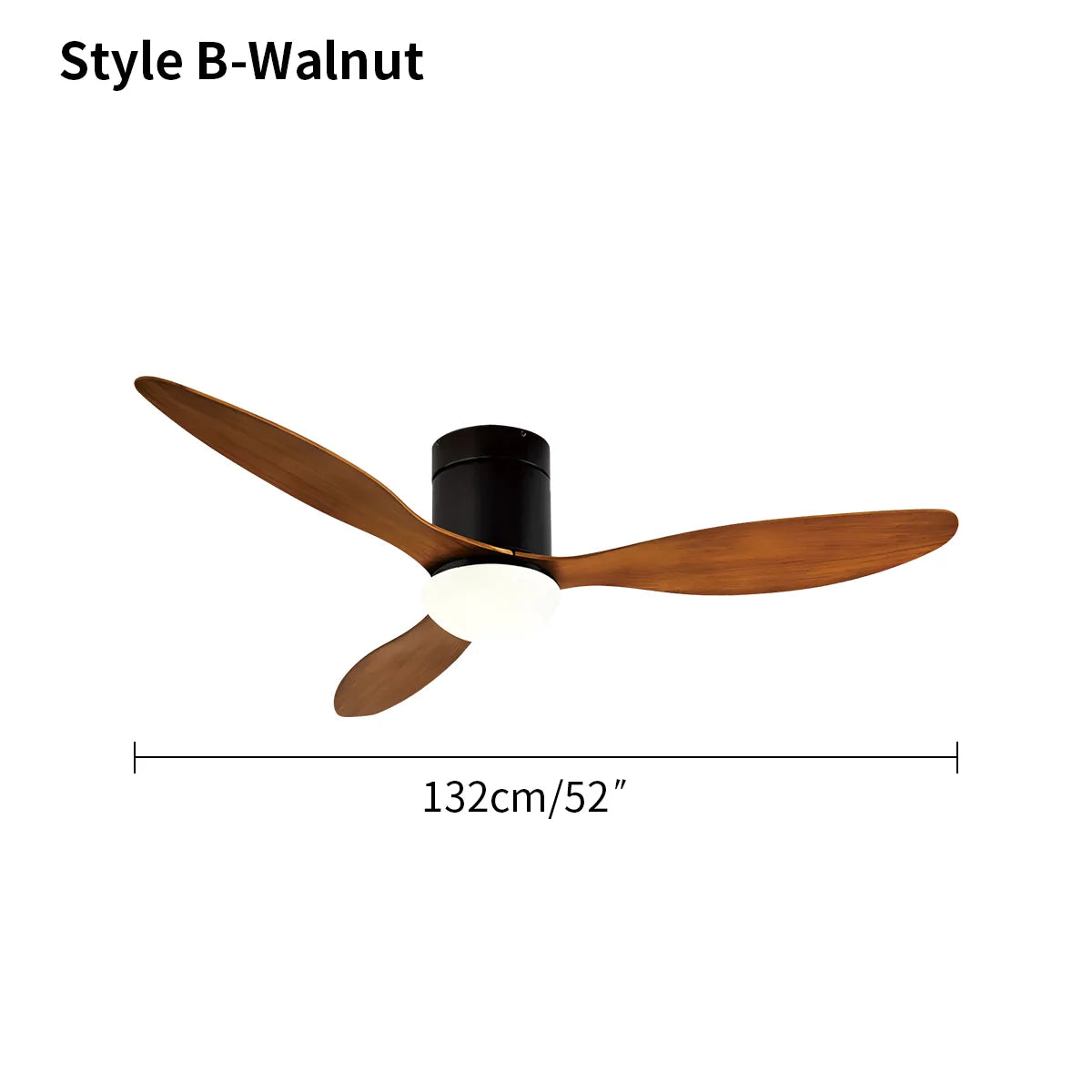 Feyran 3 Blade Modern Ceiling Fan with Light
